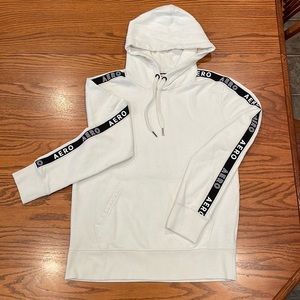 aeropostale men’s sweatshirt hoodie size small white